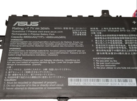 Asus 11 TP202NA  Battery - C21N1717 / 0B200-02780000P