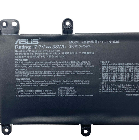 Asus Chromebook 11 C202SA Battery 7.7V / 38Wh / 4940mAh - C21N1530 / 0B200-01990100M / C21PQCH