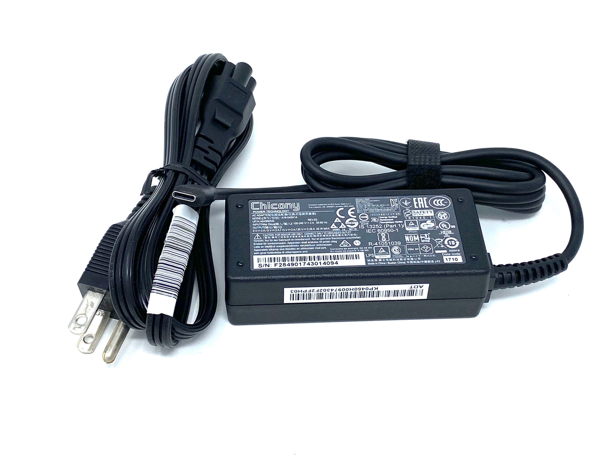 Acer Chromebook 14 C933 / C933T / CB314-1H / CB314-1HT Charger / Power Adapter - KP.04503.007, KP.04503.014, KP.0450H.005