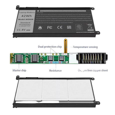 Dell Inspiron 13  5379 Battery - WDXOR
