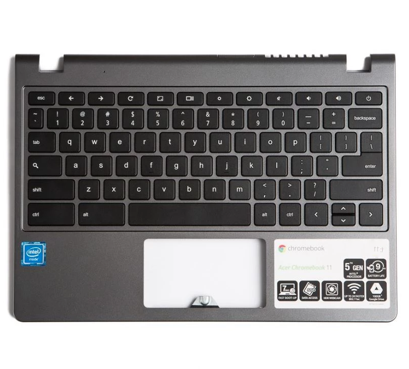 Acer Chromebook 11 C720 / C720P / C740 Palmrest Keyboard Assembly - 60.EF2N7.021 / 60.SHEN7.006